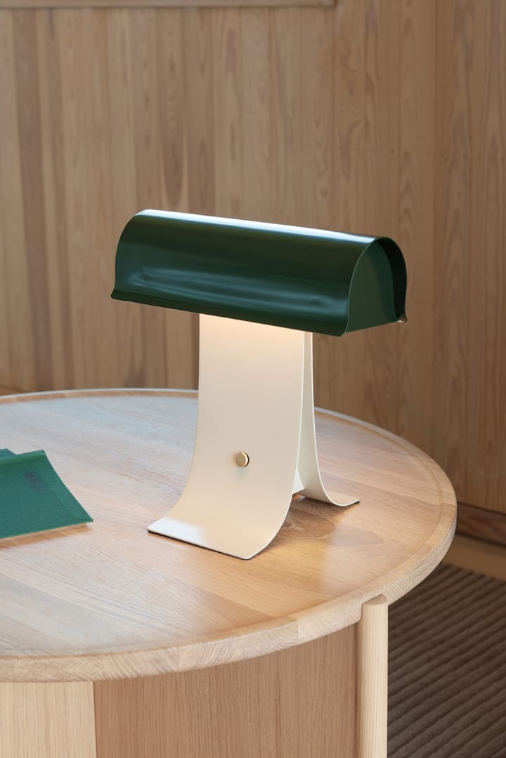 Lámpara de mesa Archive 25 cm, Dark green light grey Northern