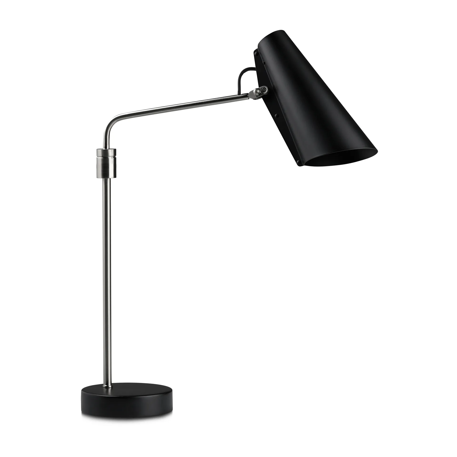 Lámpara de mesa Birdy swing, negro-acero Northern