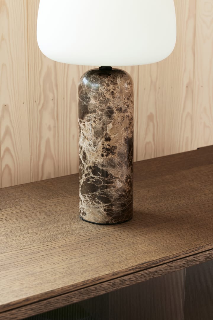 Lámpara de mesa Kin 40 cm, Brown marble Northern
