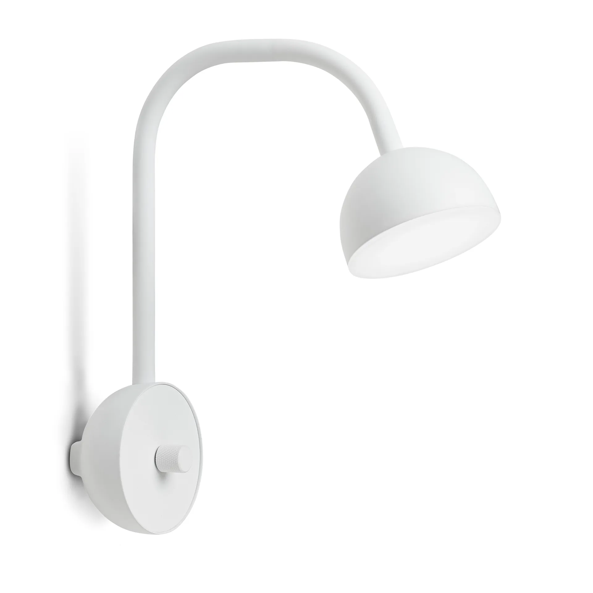 Lámpara de pared Blush, blanco mate Northern