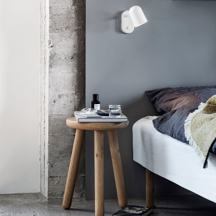 Lámpara de pared Buddy, instalación fija, White Northern