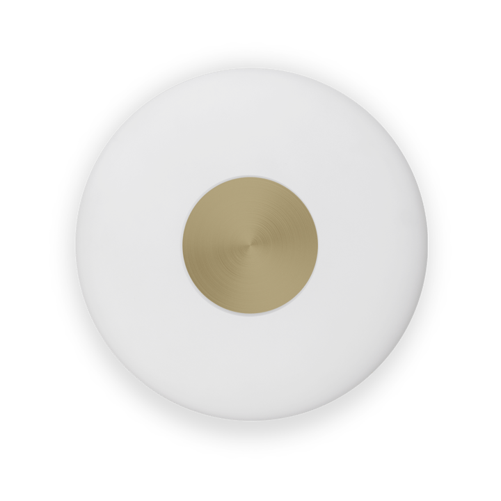 Lámpara de pared Glint Ø25 cm - Vidrio opal blanco - Northern
