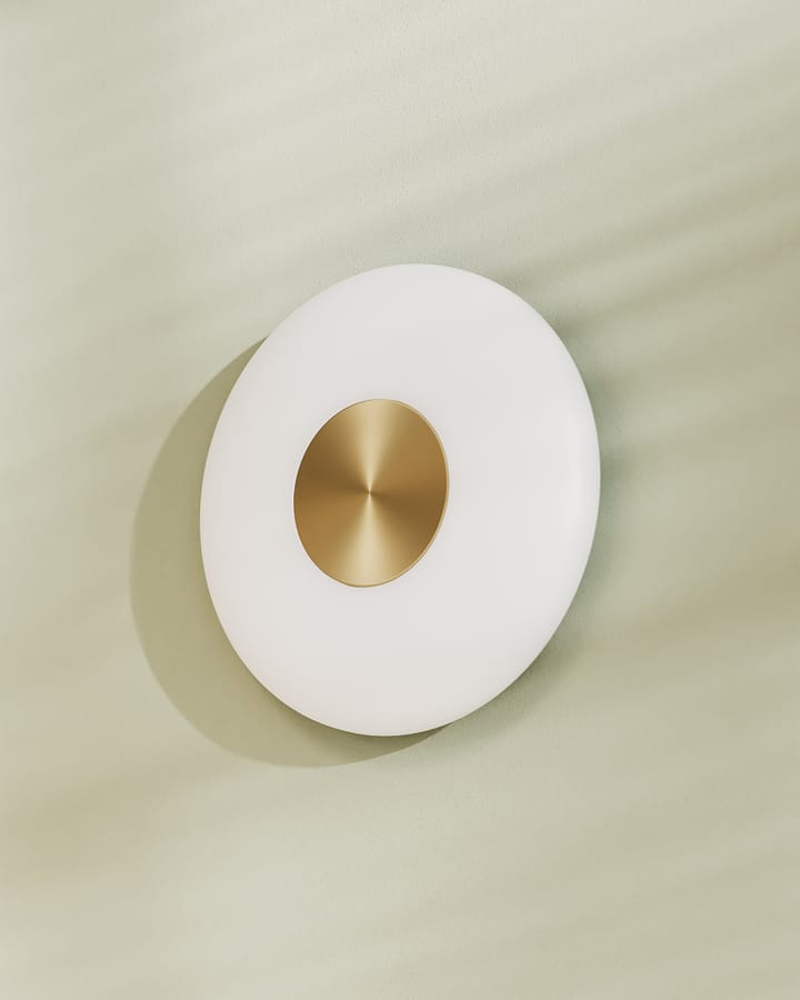Lámpara de pared Glint Ø25 cm, Vidrio opal blanco Northern