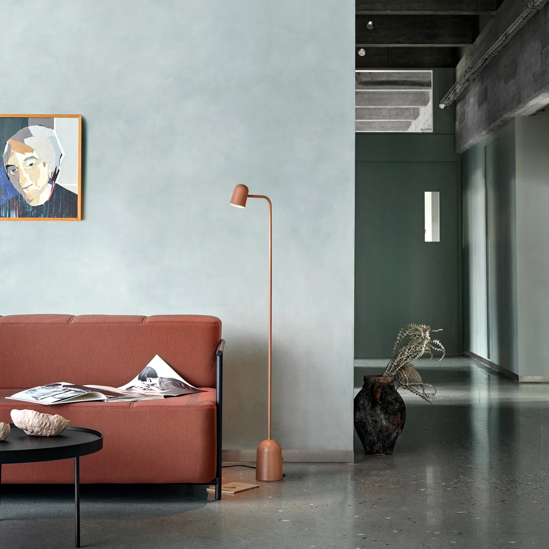 Lámpara de pie Buddy, Warm beige Northern