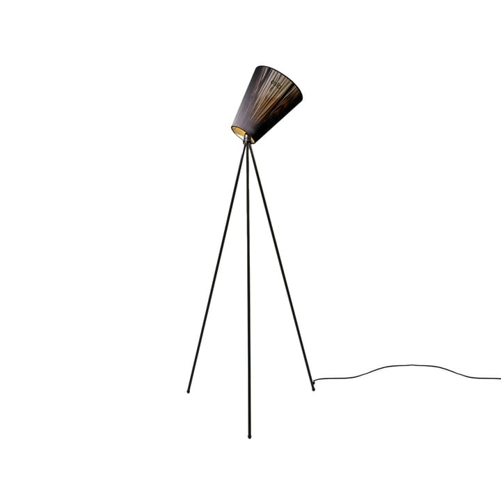 Lámpara de pie Oslo Wood - Black, base negro mate - Northern