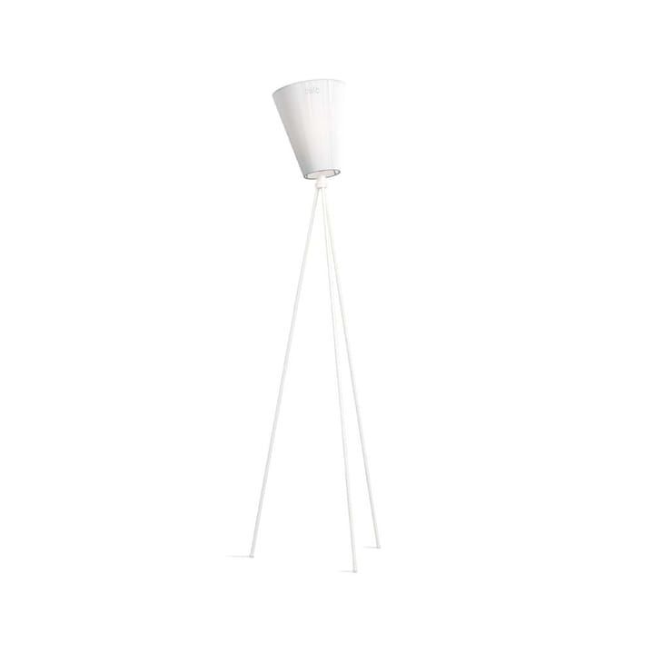Lámpara de pie Oslo Wood - White, base blanco mate - Northern