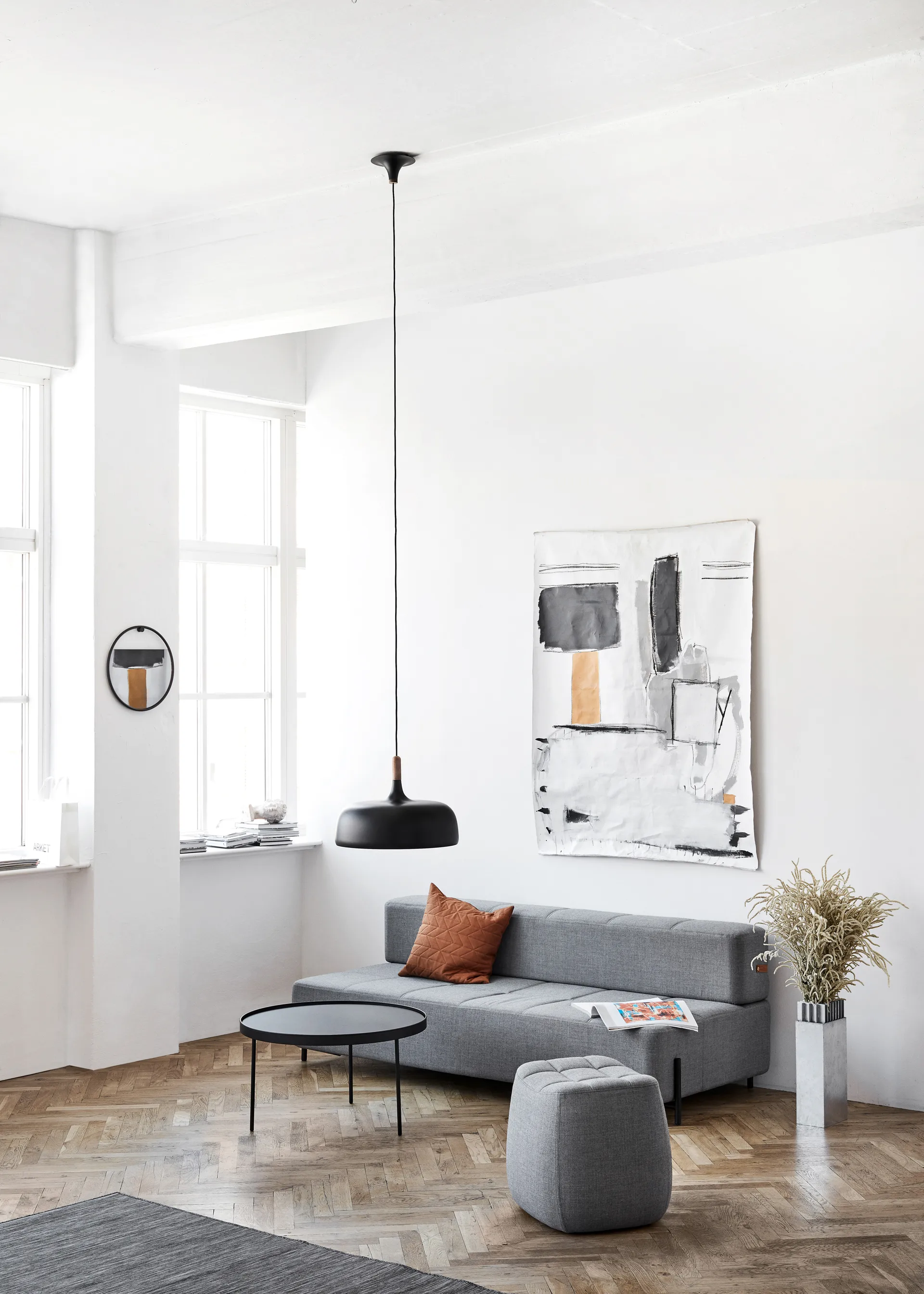 Lámpara de techo Acorn, negro mate Northern