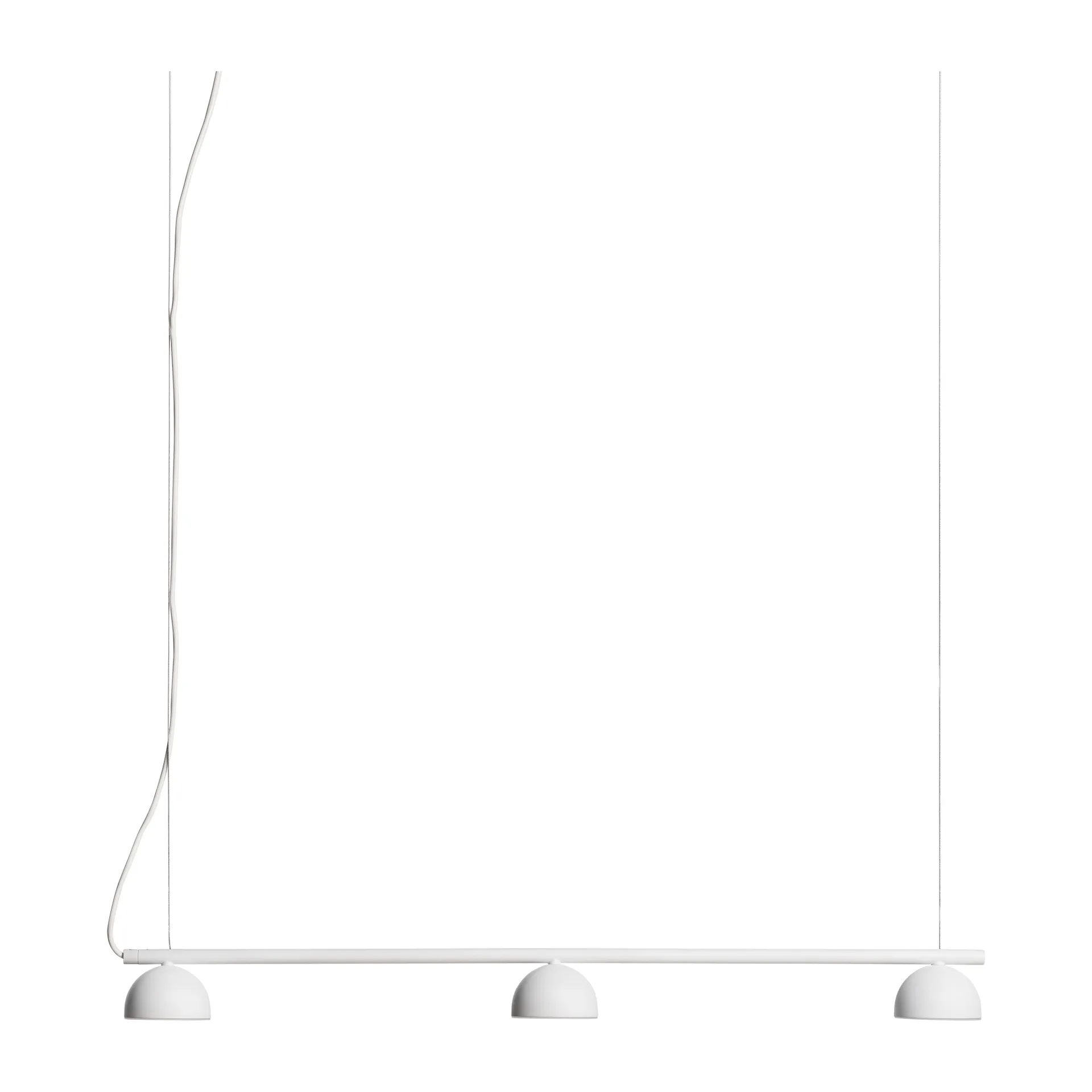 Lámpara de techo Blush Rail 3, Blanco mate Northern