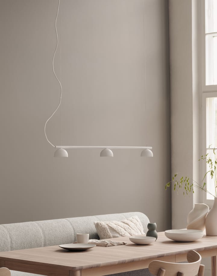 Lámpara de techo Blush Rail 3, Blanco mate Northern