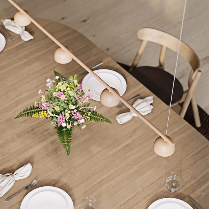 Lámpara de techo Blush Rail 5, Warm beige Northern