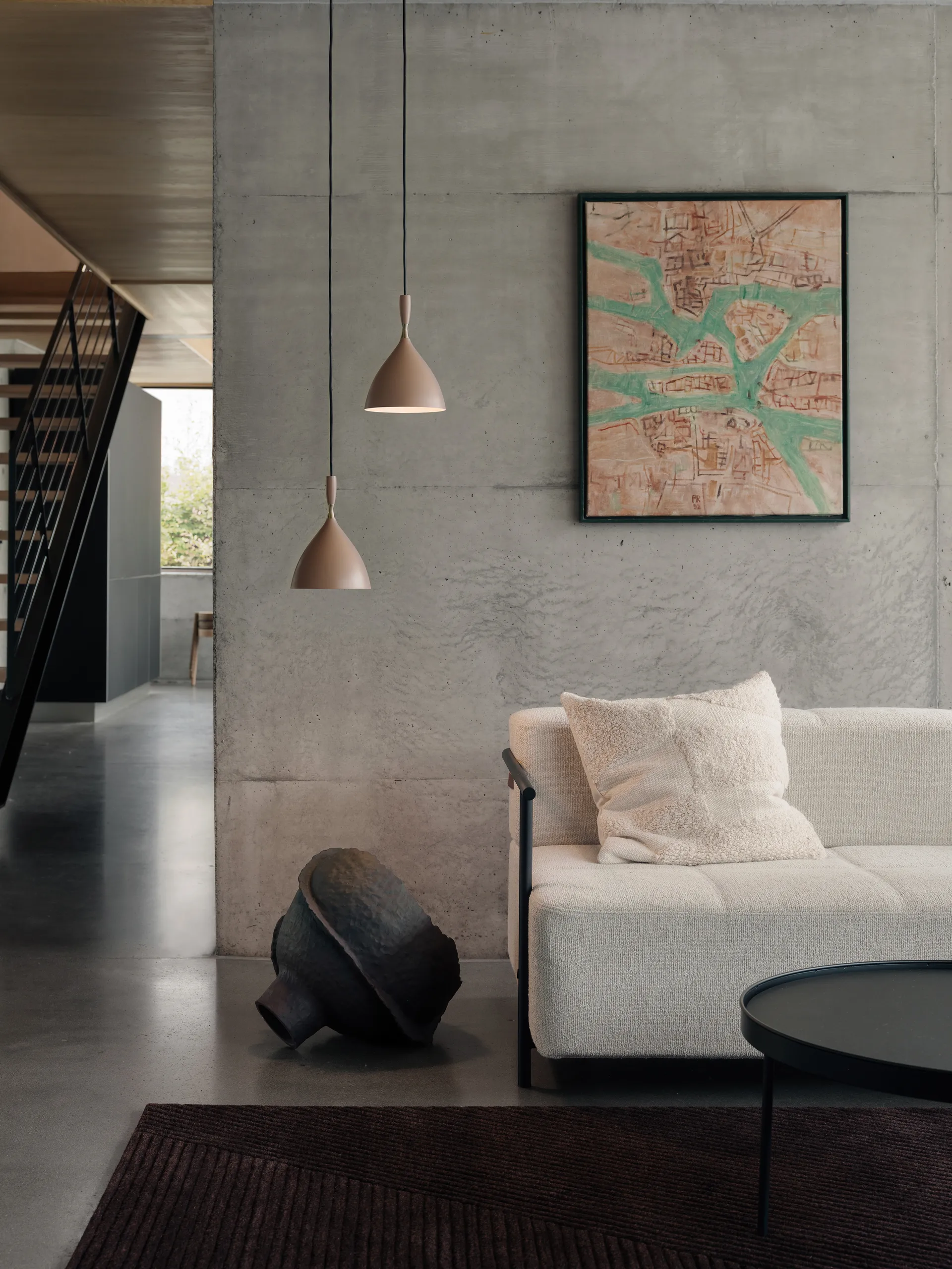 Lámpara de techo Dokka, Warm beige Northern