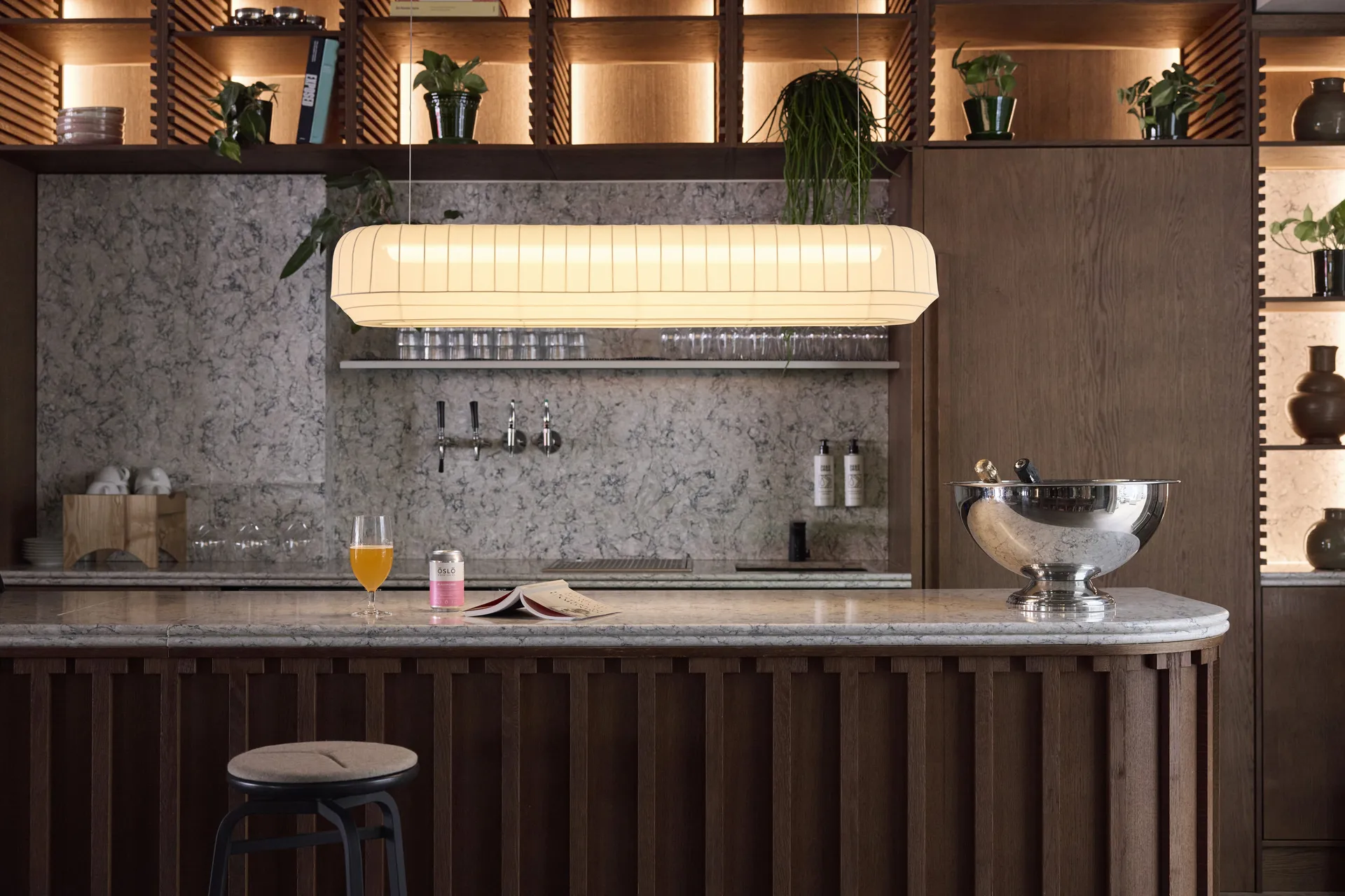 Lámpara de techo Tradition linear 120 cm, White Northern