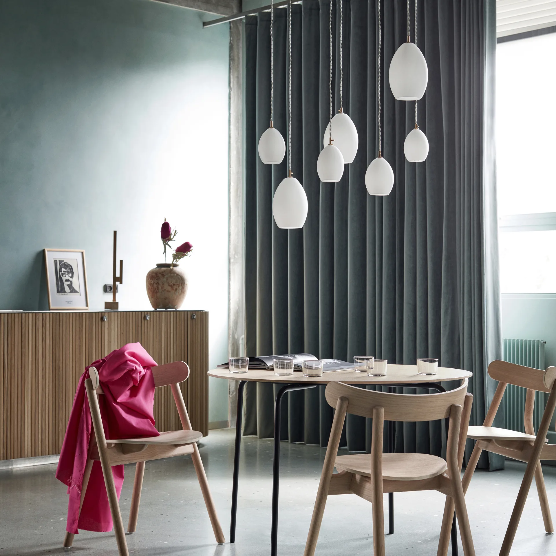 Lámpara de techo Unika blanco, grande Northern