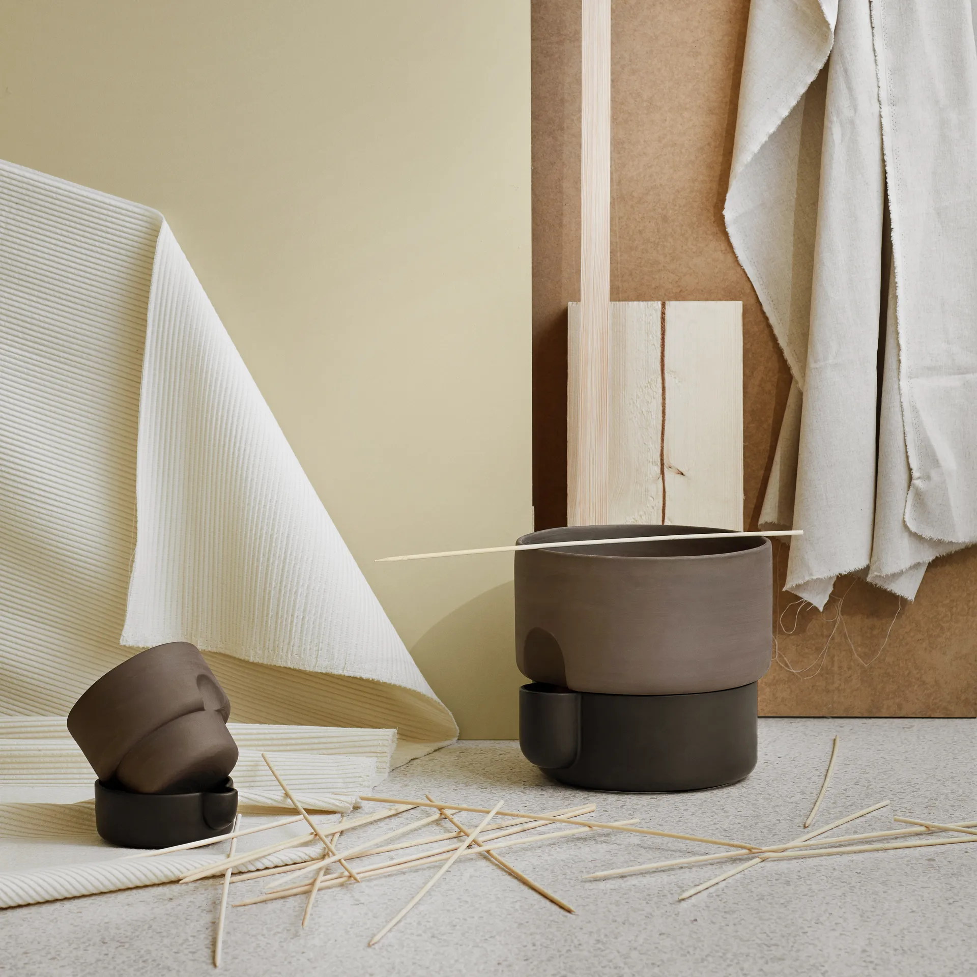 Maceta autorriego Oasis L Ø27.5 cm, Marrón oscuro Northern