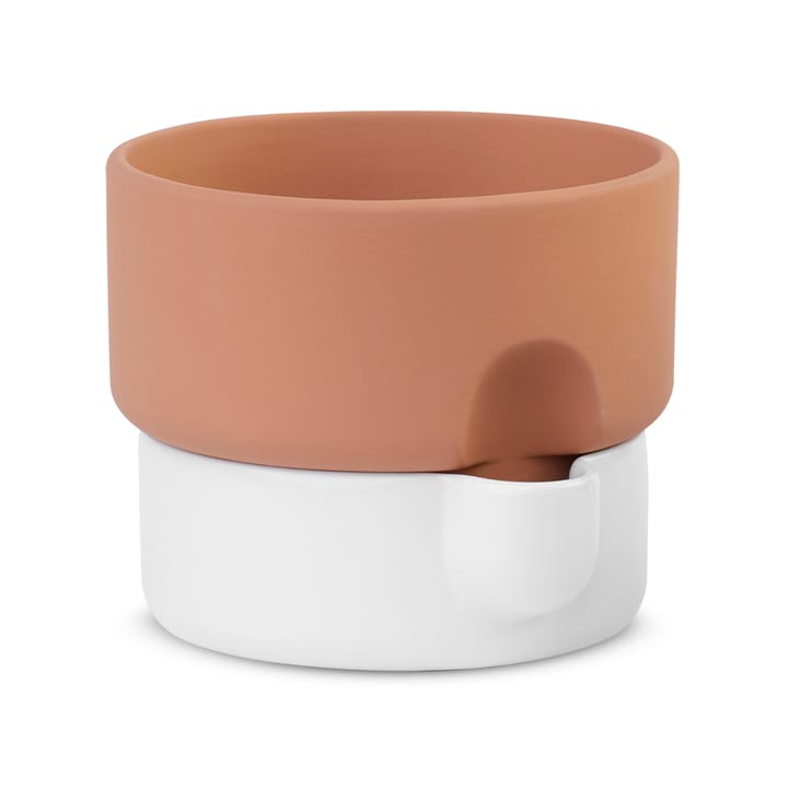 Maceta de auto riego Oasis mediana Ø20.5 cm - terracota-blanco - Northern