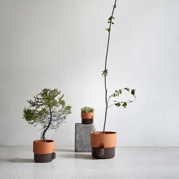Maceta de autorriego Oasis mediana Ø20.5 cm - terracota-marrón oscuro - Northern
