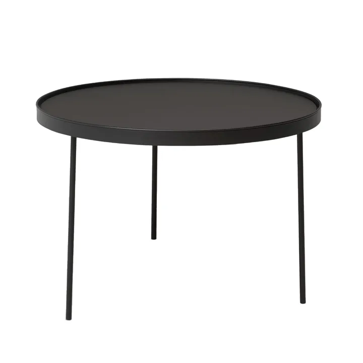 Mesa de centro Stilk negra large Ø74 cm H: 50 cm - Northern