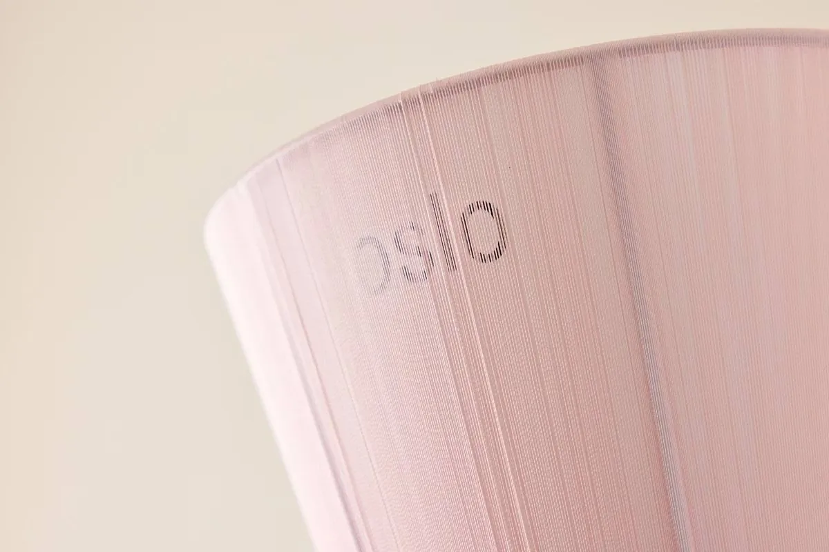 Oslo wood pantalla para lámpara de pie limited edition, Muted pink Northern