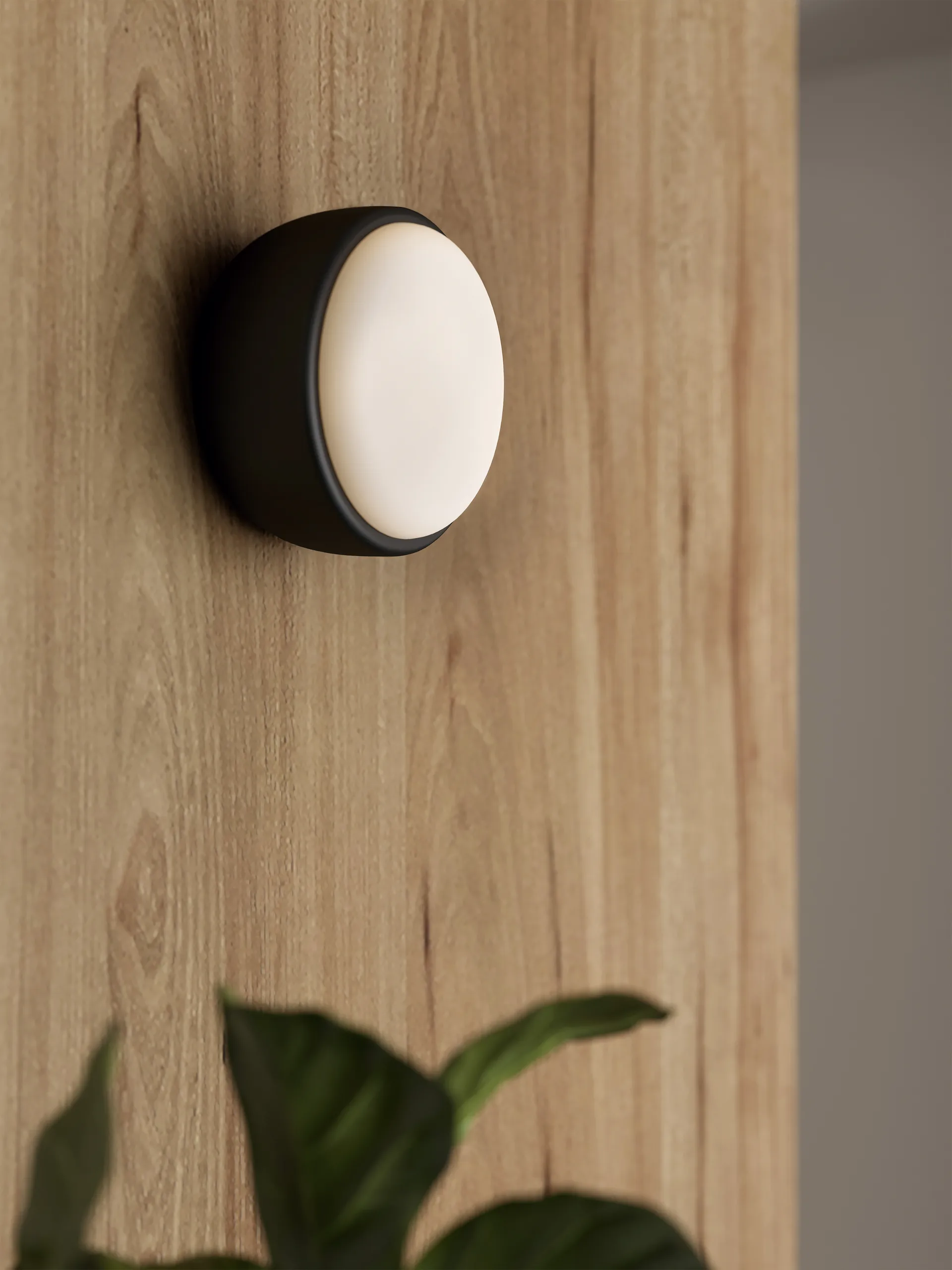 Plafón Over Me Ø20 cm, negro mate Northern