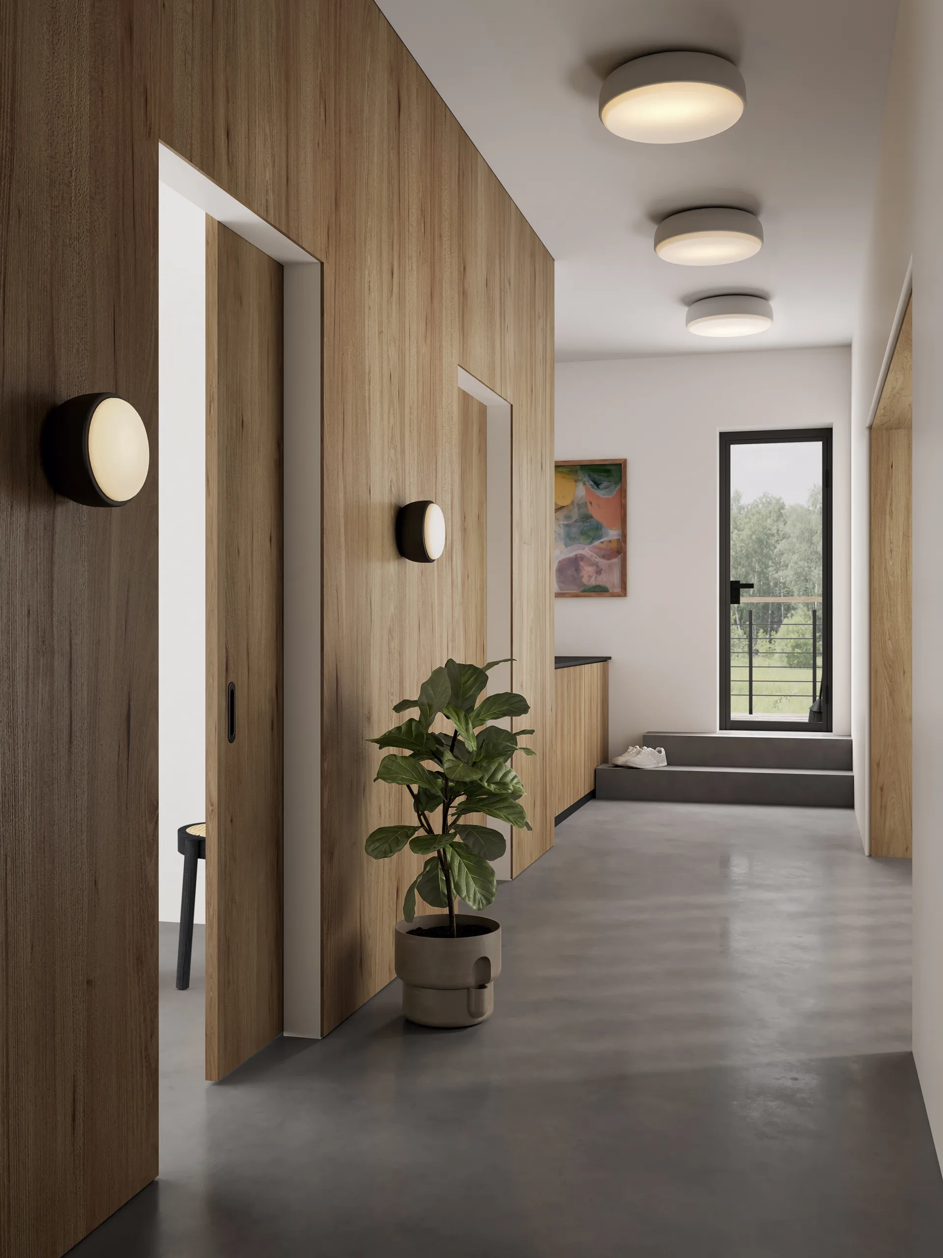 Plafón Over Me Ø50 cm, blanco Northern