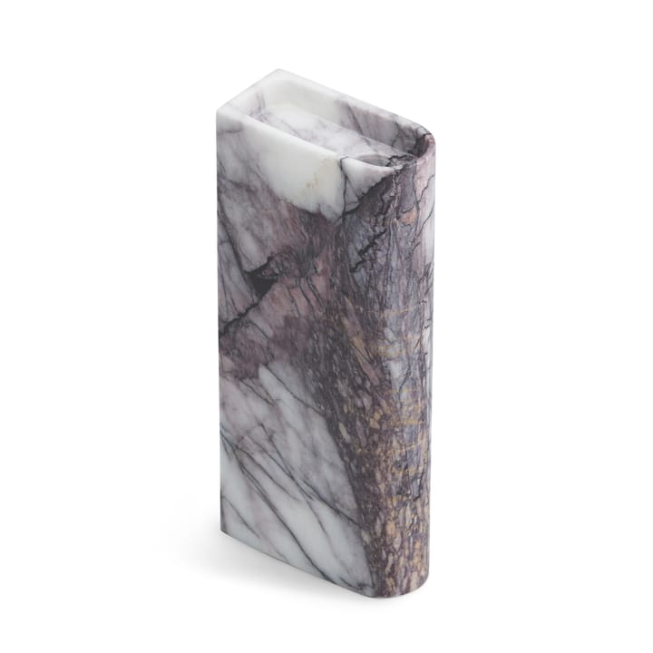 Portavelas Monolith tall - Mixed white marble - Northern