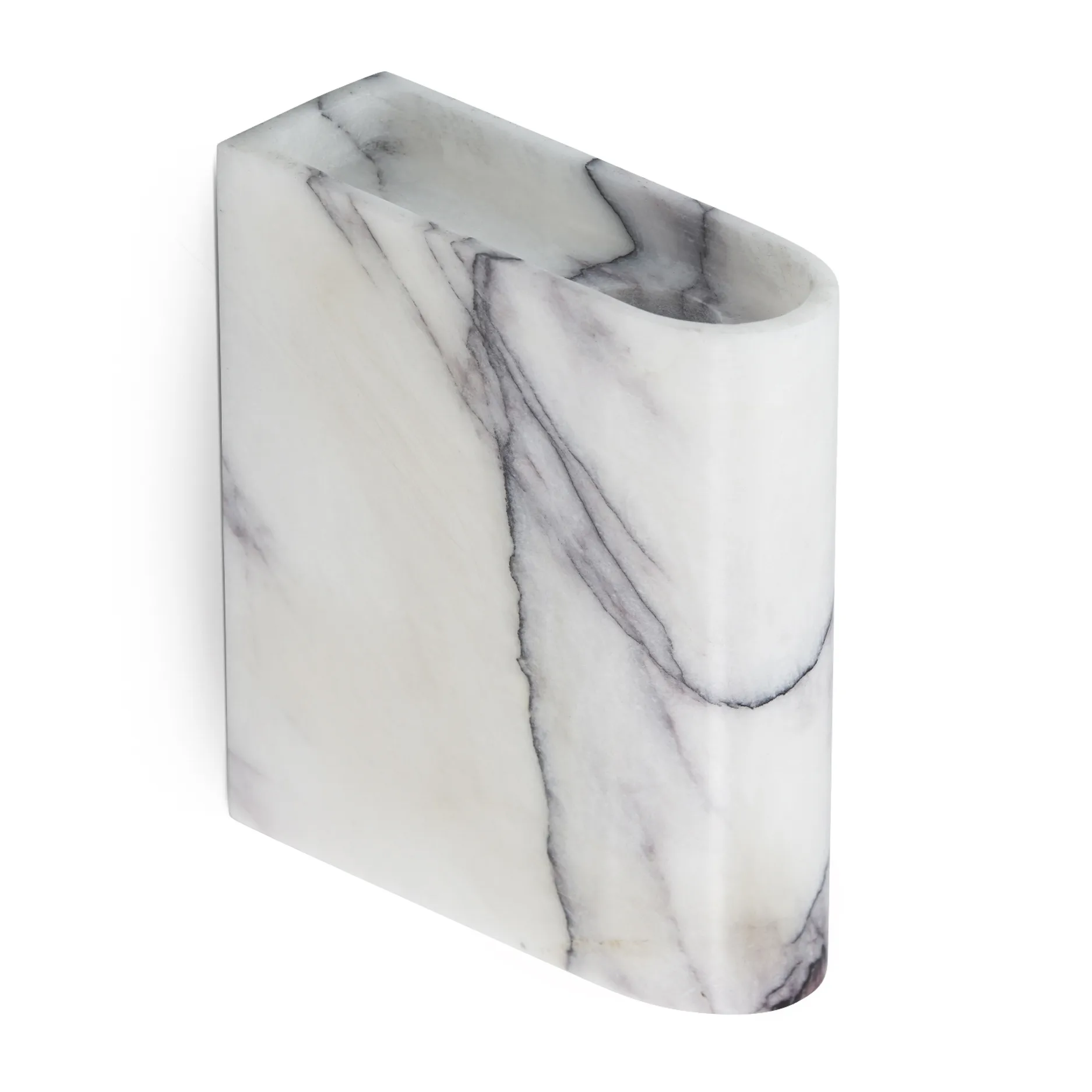 Portavelas pared Monolith, Mixed white marble Northern