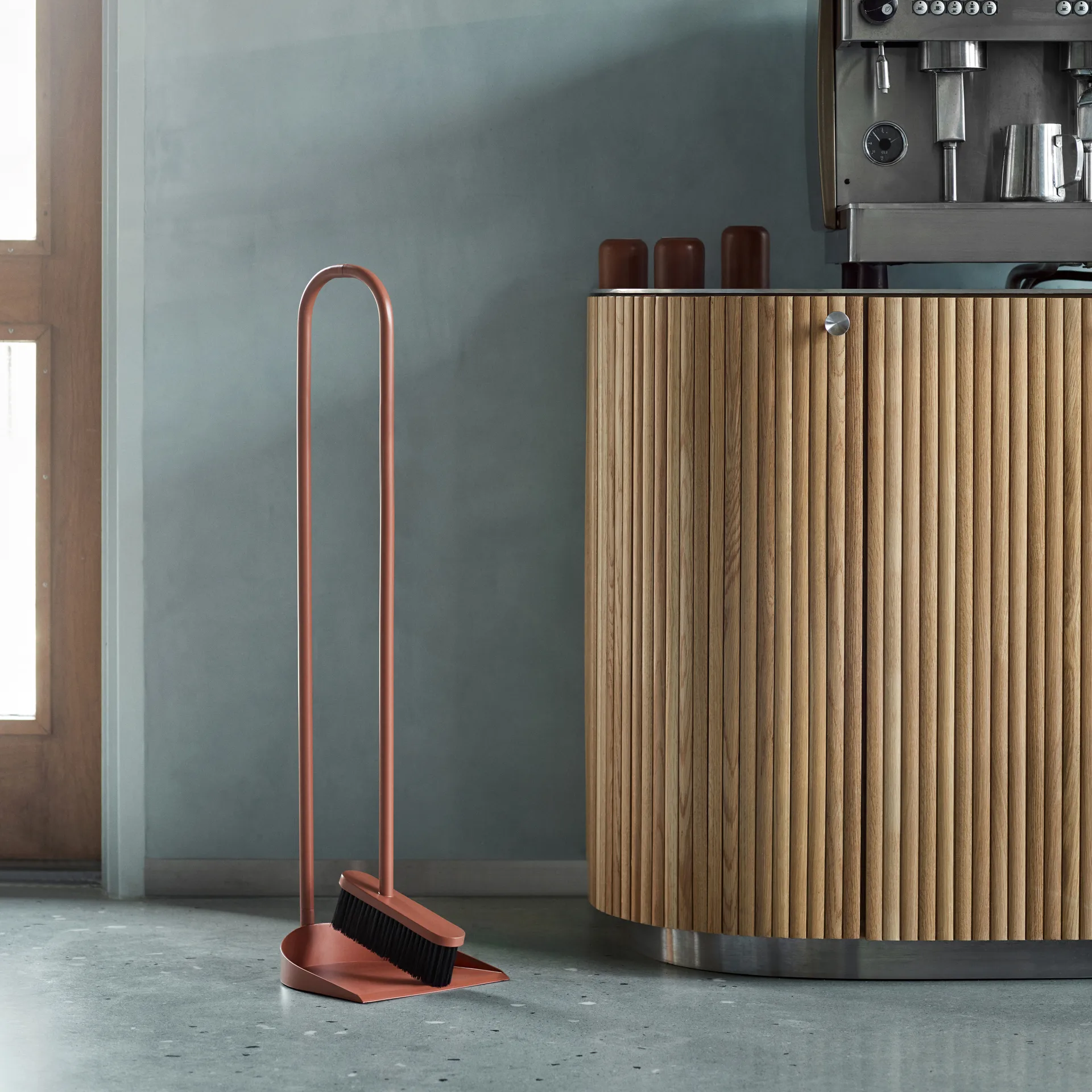 Recogedor y escoba Cane, óxido Northern