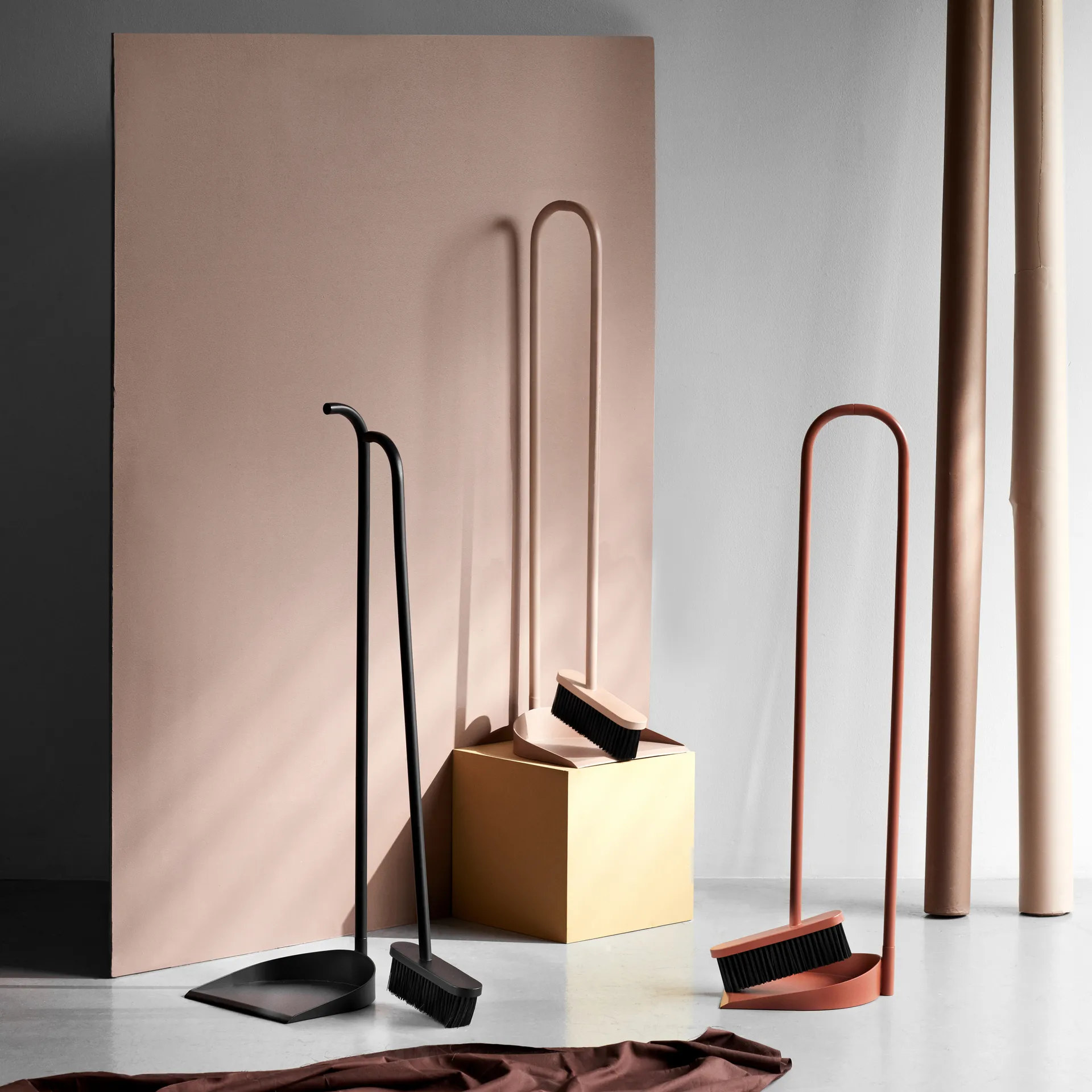 Recogedor y escoba Cane, óxido Northern