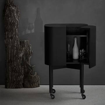 Vitrina bar con ruedas Loud  - Negro - Northern
