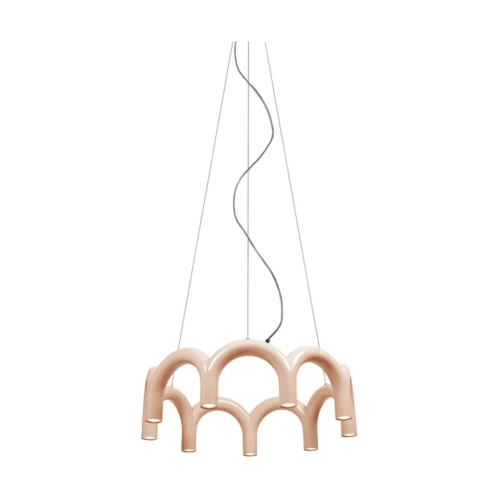 Lámpara colgante Arch circle Ø76 cm - Nude, Ø76 cm - Oblure