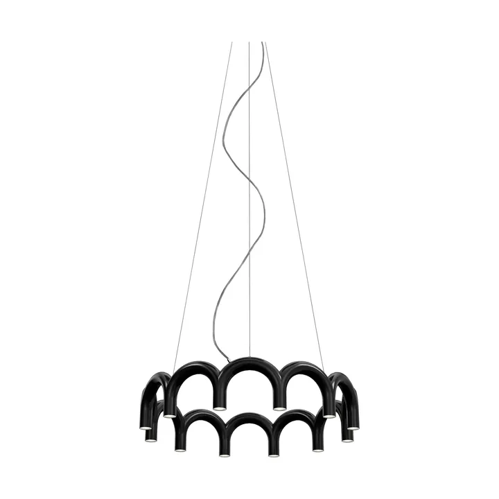 Lámpara colgante Arch circle - Black, Ø98 cm - Oblure