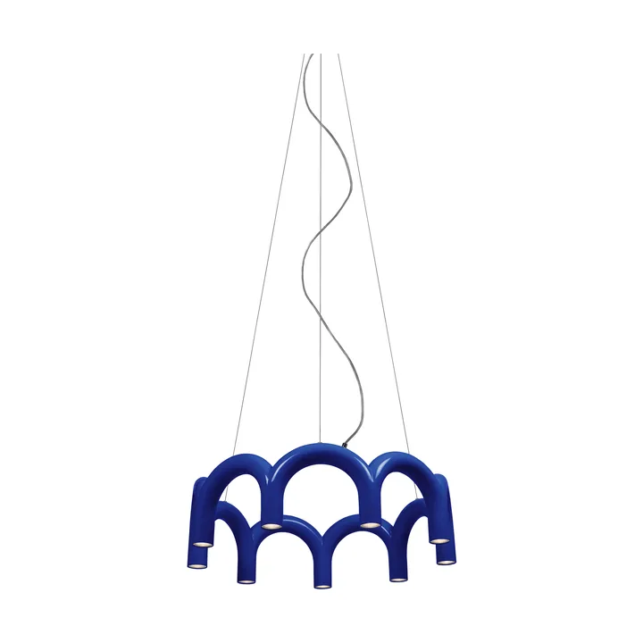Lámpara colgante Arch circle - Blue, Ø76 cm - Oblure