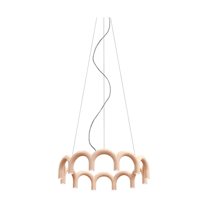 Lámpara colgante Arch circle - Nude, Ø98 cm - Oblure