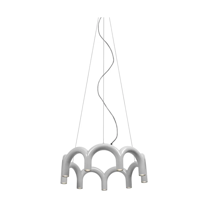 Lámpara colgante Arch circle - White, Ø76 cm - Oblure