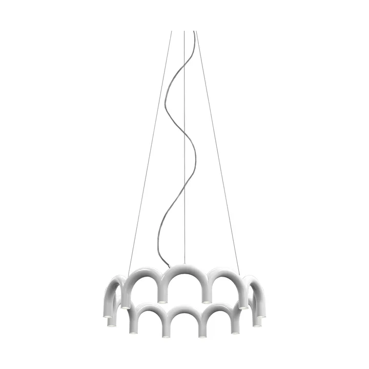 Lámpara colgante Arch circle - White, Ø98 cm - Oblure