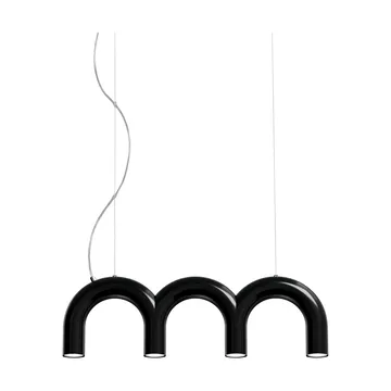 Lámpara colgante Arch Triplette - Black, 65,6 cm - Oblure