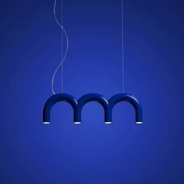 Lámpara colgante Arch Triplette - Blue, 65,6 cm - Oblure