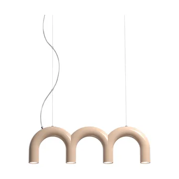 Lámpara colgante Arch Triplette - Nude, 65,6 cm - Oblure