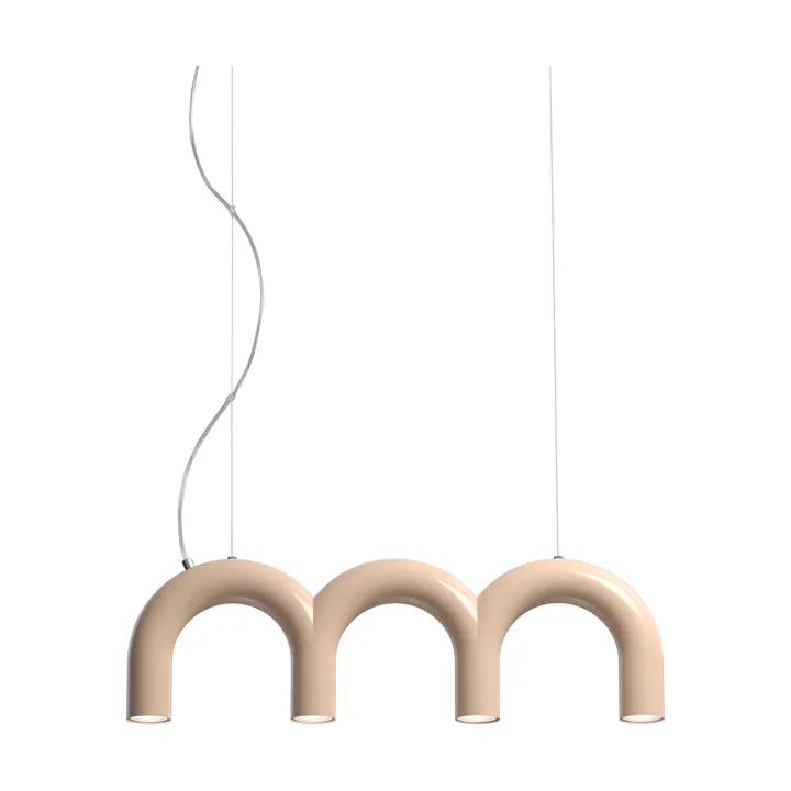 Lámpara colgante Arch Triplette - Nude, 65,6 cm - Oblure