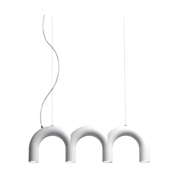 Lámpara colgante Arch Triplette - White, 65,6 cm - Oblure
