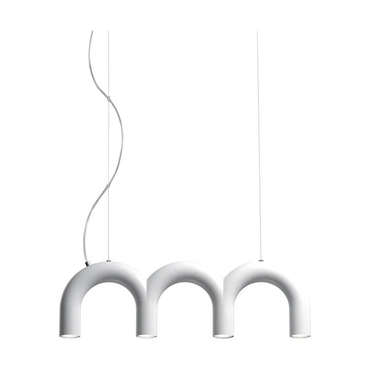 Lámpara colgante Arch Triplette - White, 65,6 cm - Oblure