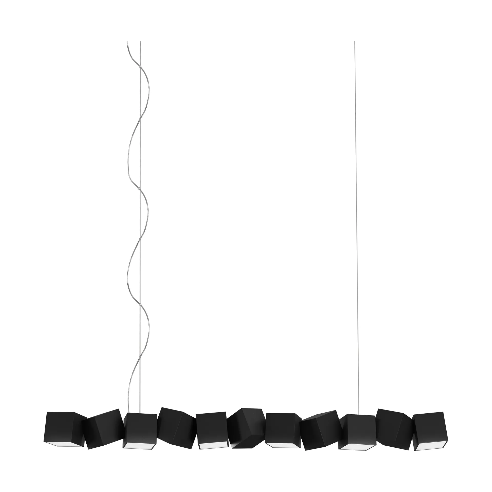 Lámpara colgante Blockchain system 11, Black Oblure