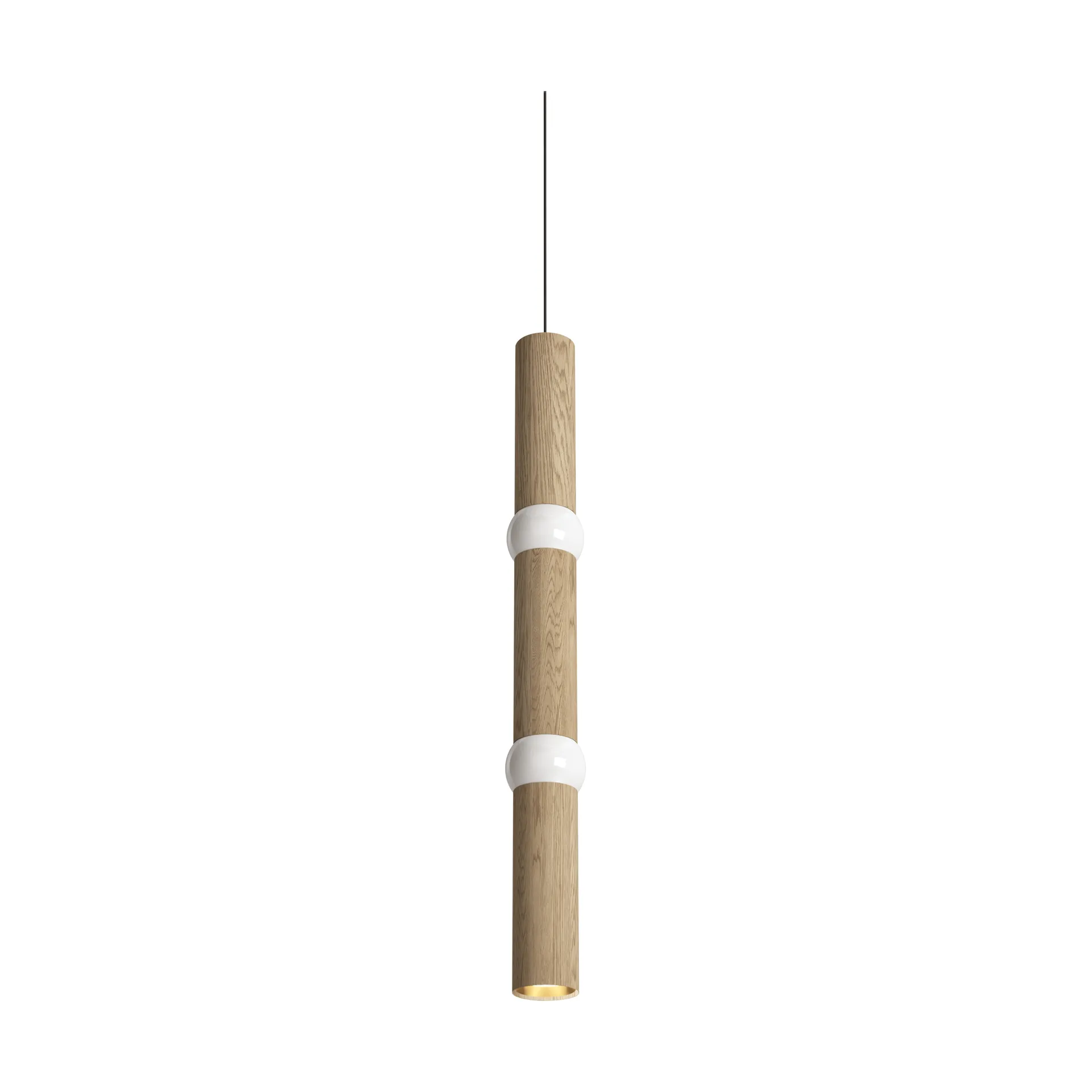 Lámpara colgante Lightbone, Large 83,6 cm, natural oak Oblure