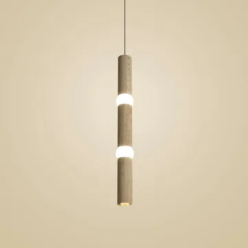 Lámpara colgante Lightbone - Large 83,6 cm, natural oak - Oblure