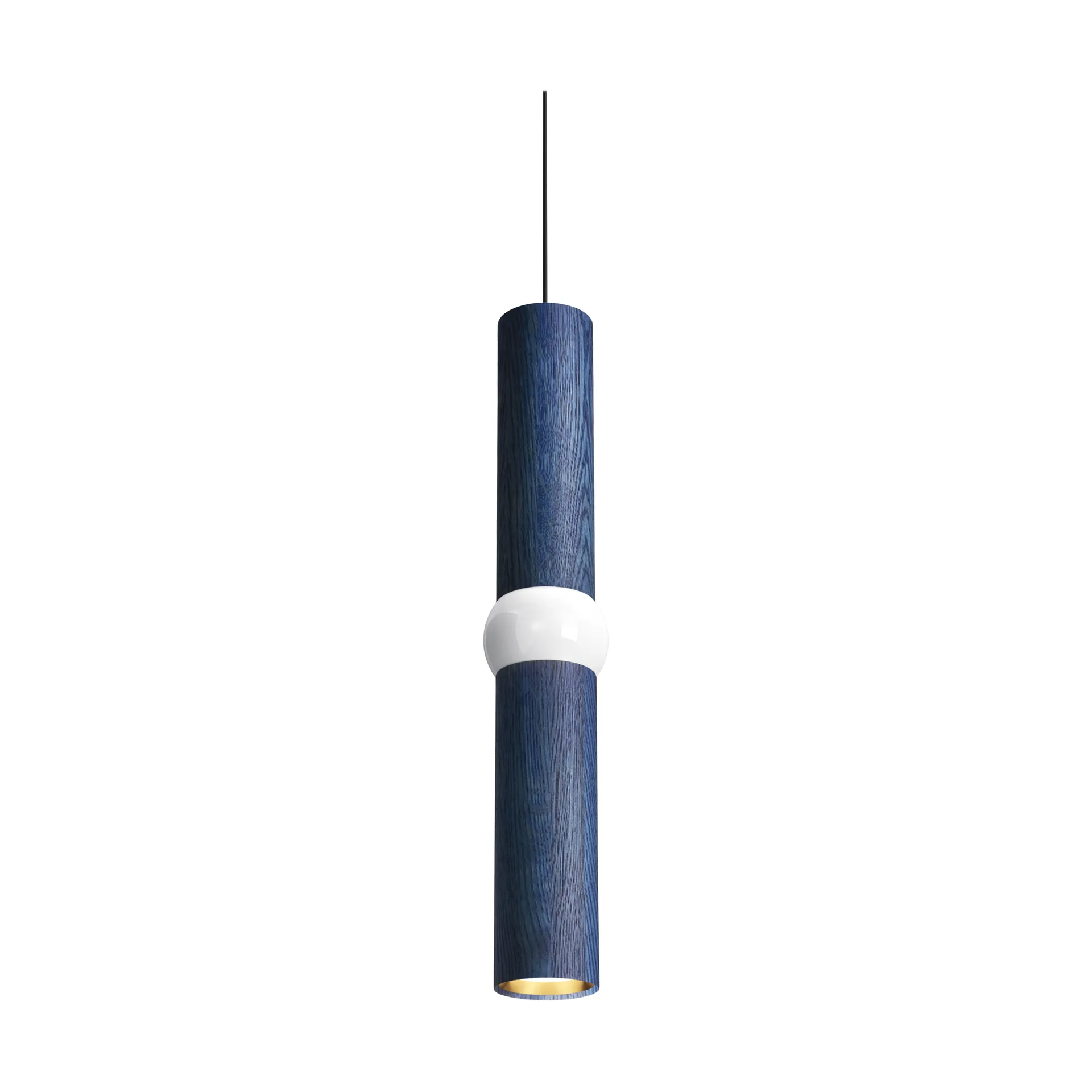 Lámpara colgante Lightbone, Medium 53,8 cm, blue oak Oblure