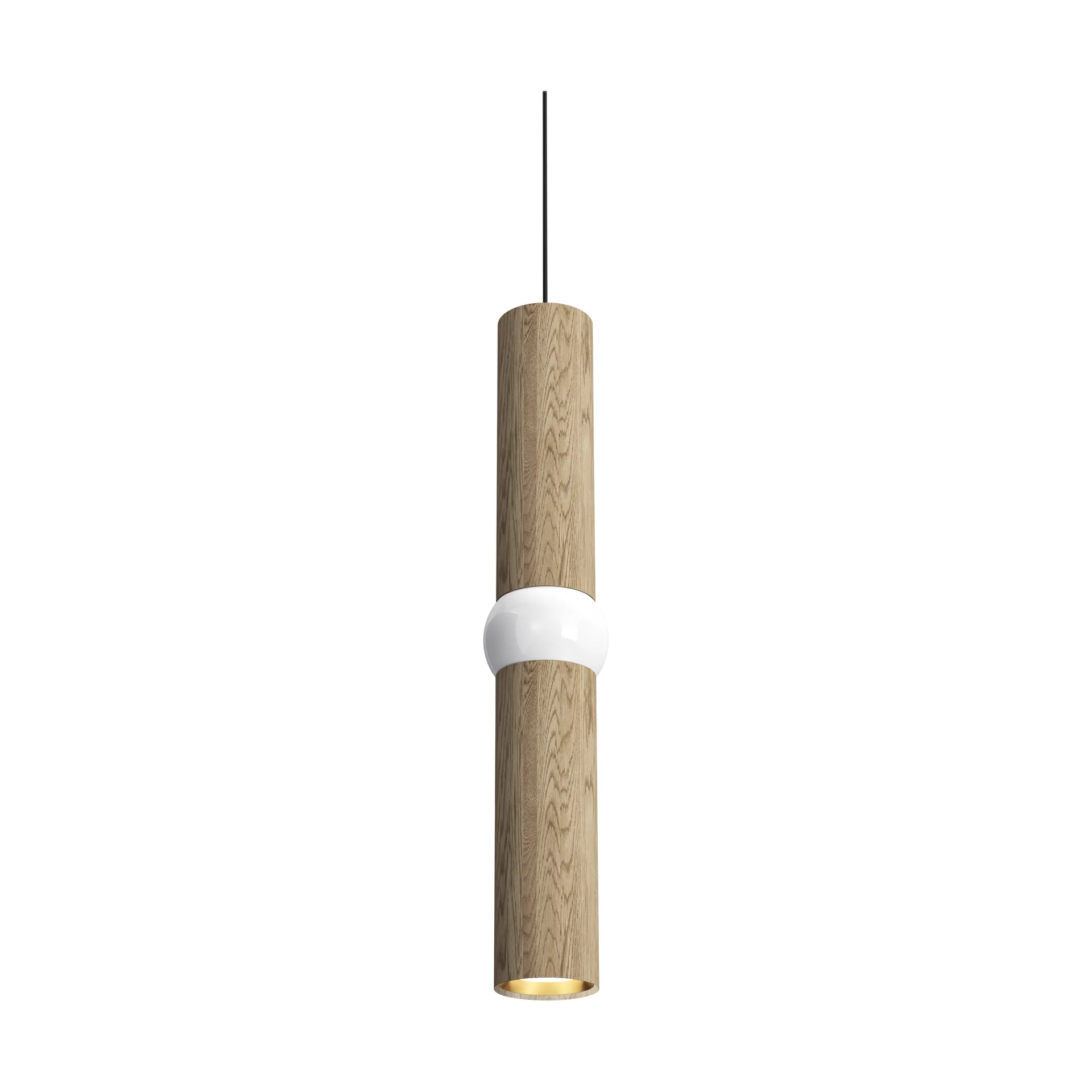 Lámpara colgante Lightbone, Medium 53,8 cm, natural oak Oblure