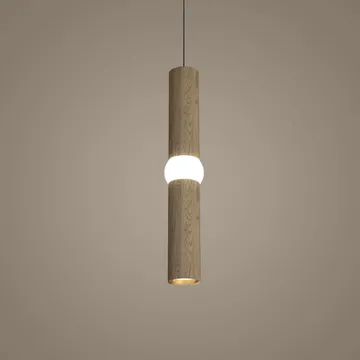 Lámpara colgante Lightbone - Medium 53,8 cm, natural oak - Oblure