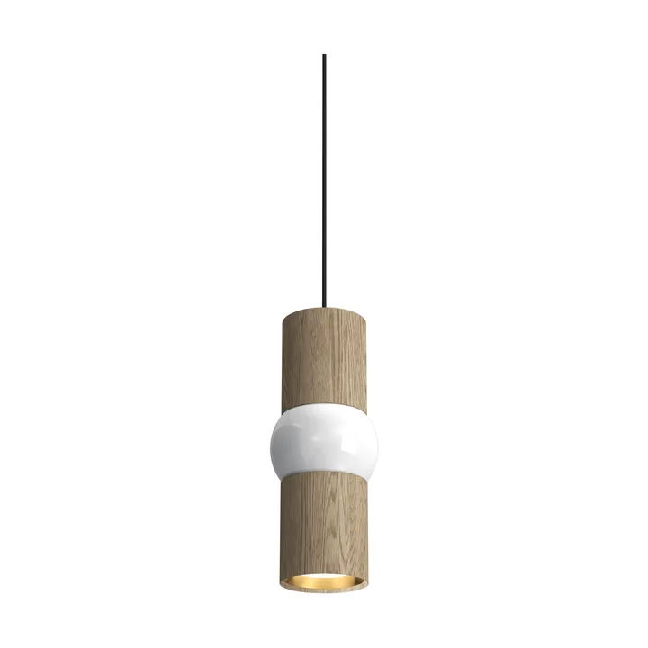 Lámpara colgante Lightbone - Small 24 cm, natural oak - Oblure