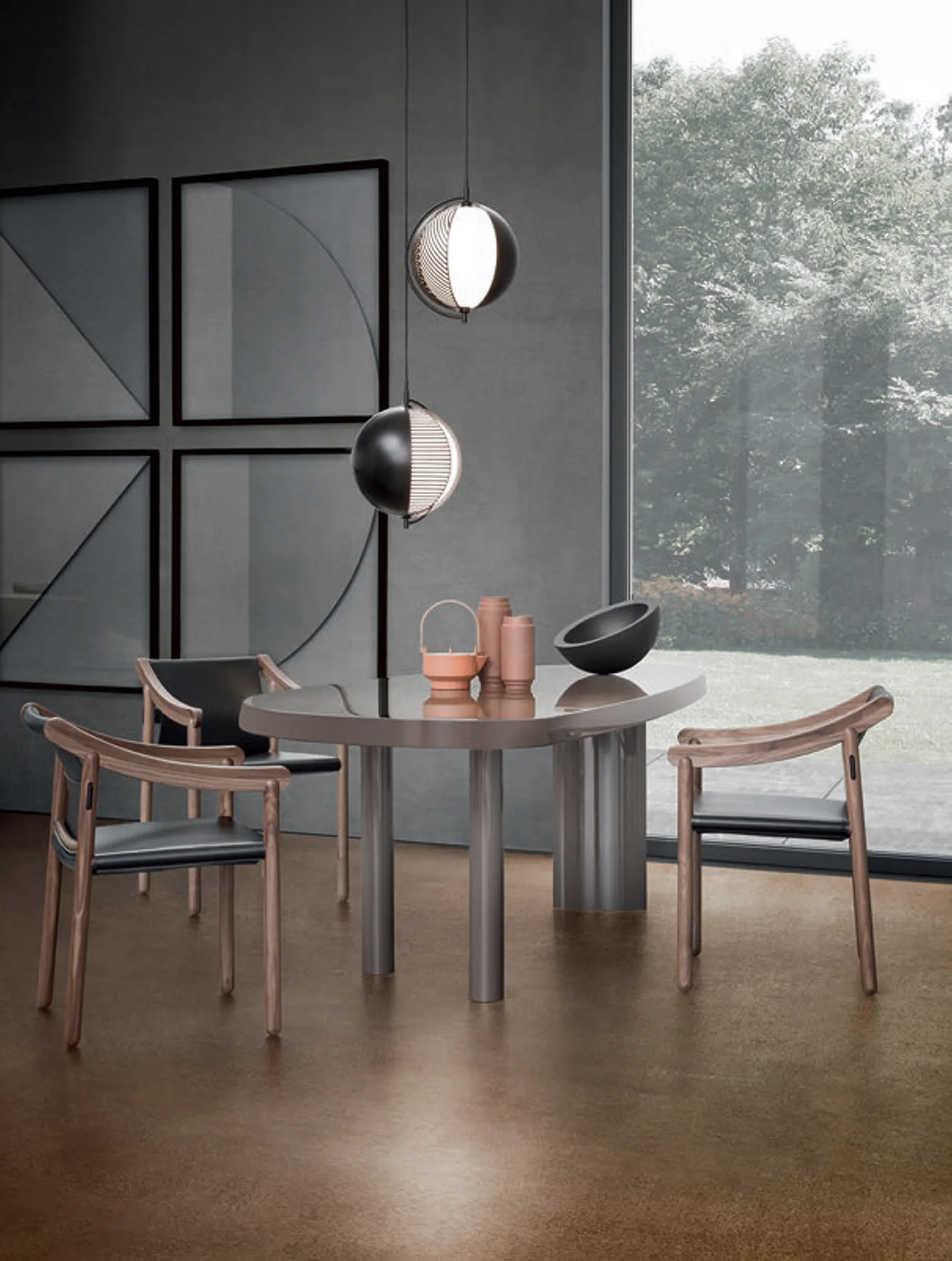 Lámpara colgante Mondo Ø28 cm, Black Oblure