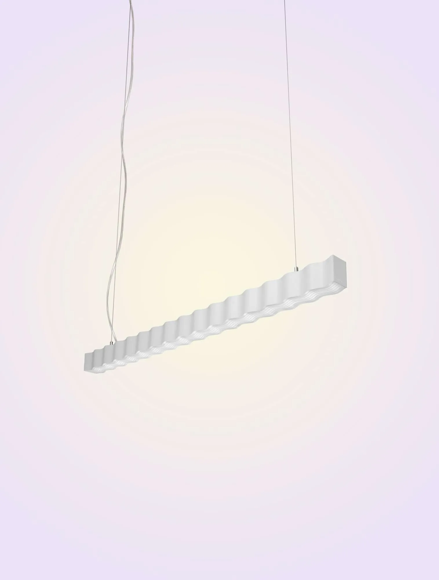 Lámpara colgante Superwave, White Oblure